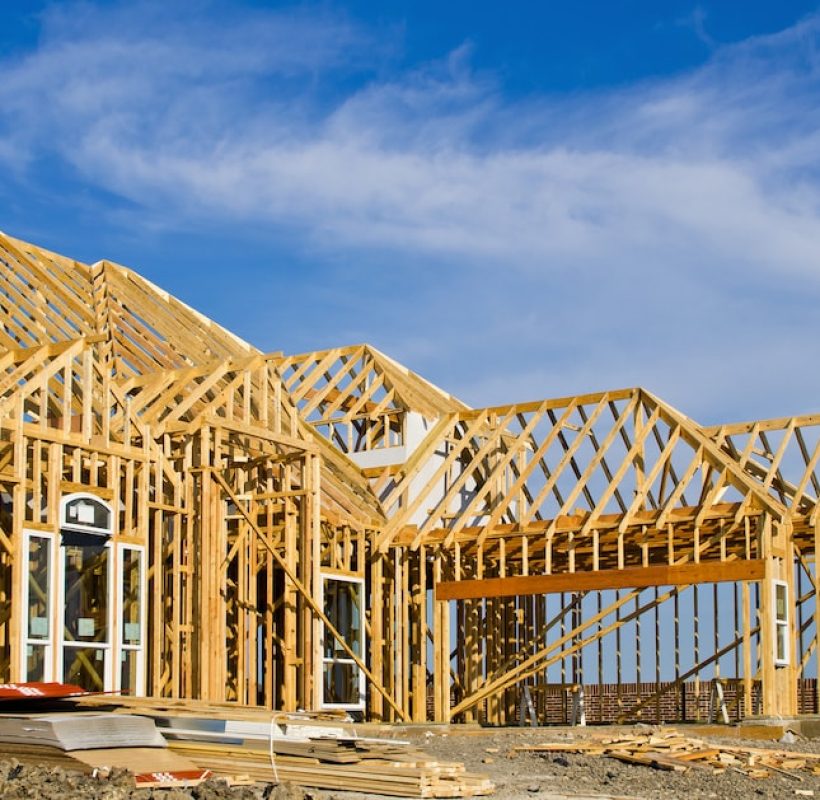 New home construction framing